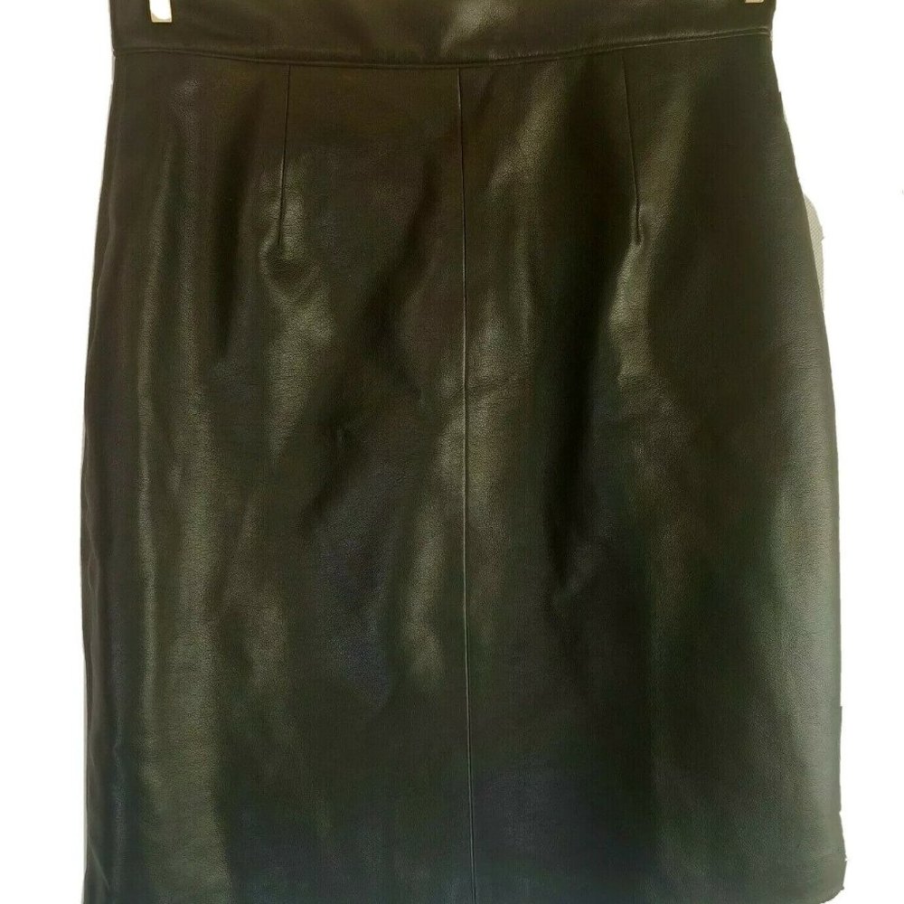 Vintage Neutral Zone Faux Leather Skirt
